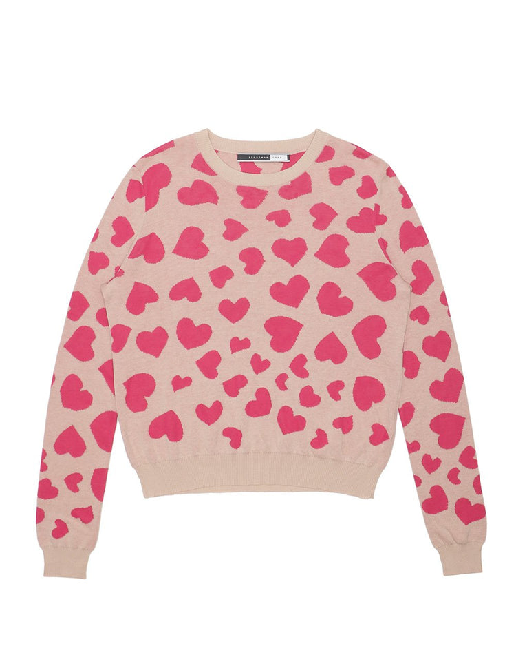 Love Pattern Sweater