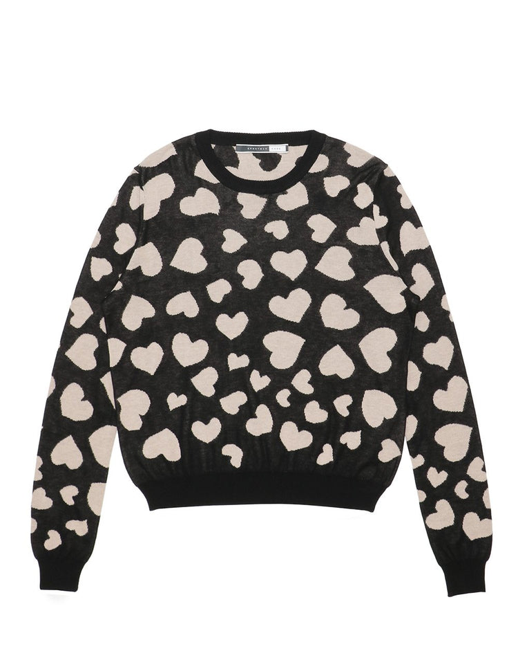 Love Pattern Sweater
