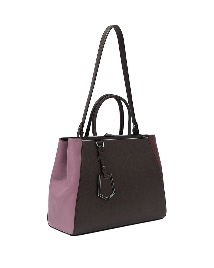 Color-block Leather Handbag - ISSI Outlet
