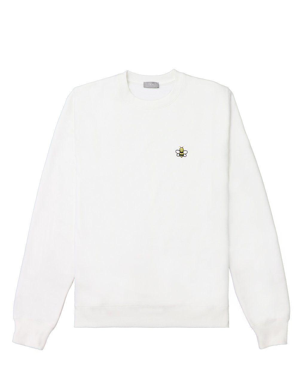 Bee Embroidered Cotton Long-sleeved Sweater - ISSI Outlet