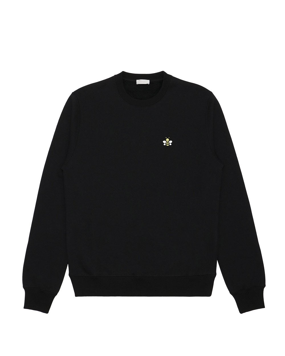 Bee Embroidered Cotton Long-sleeved Sweater - ISSI Outlet