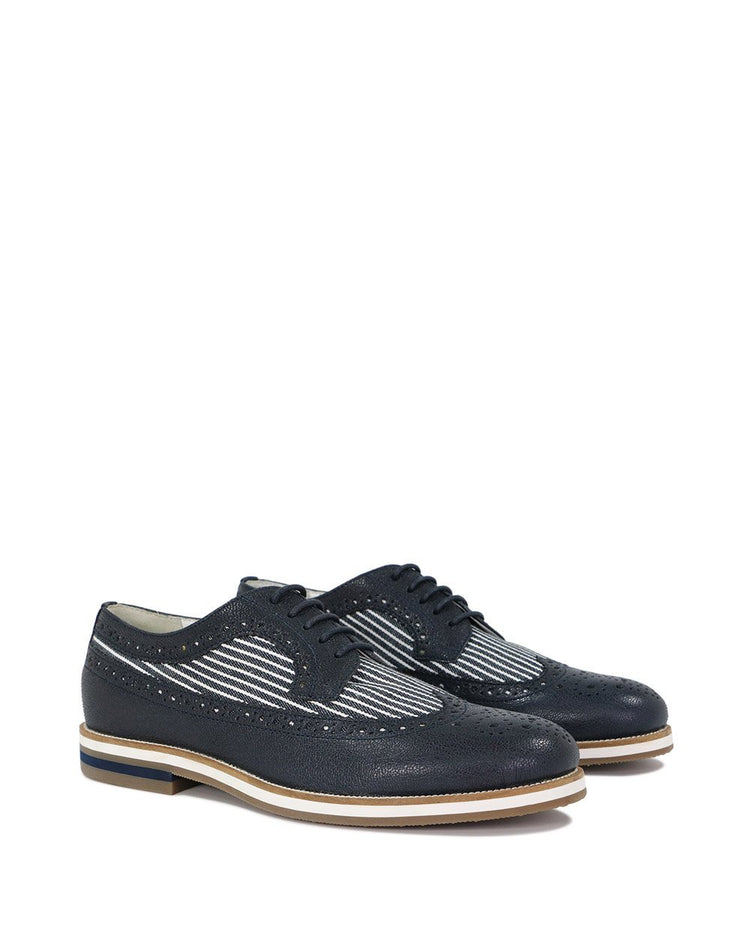 Low-Top Pointed Oxford Shoes