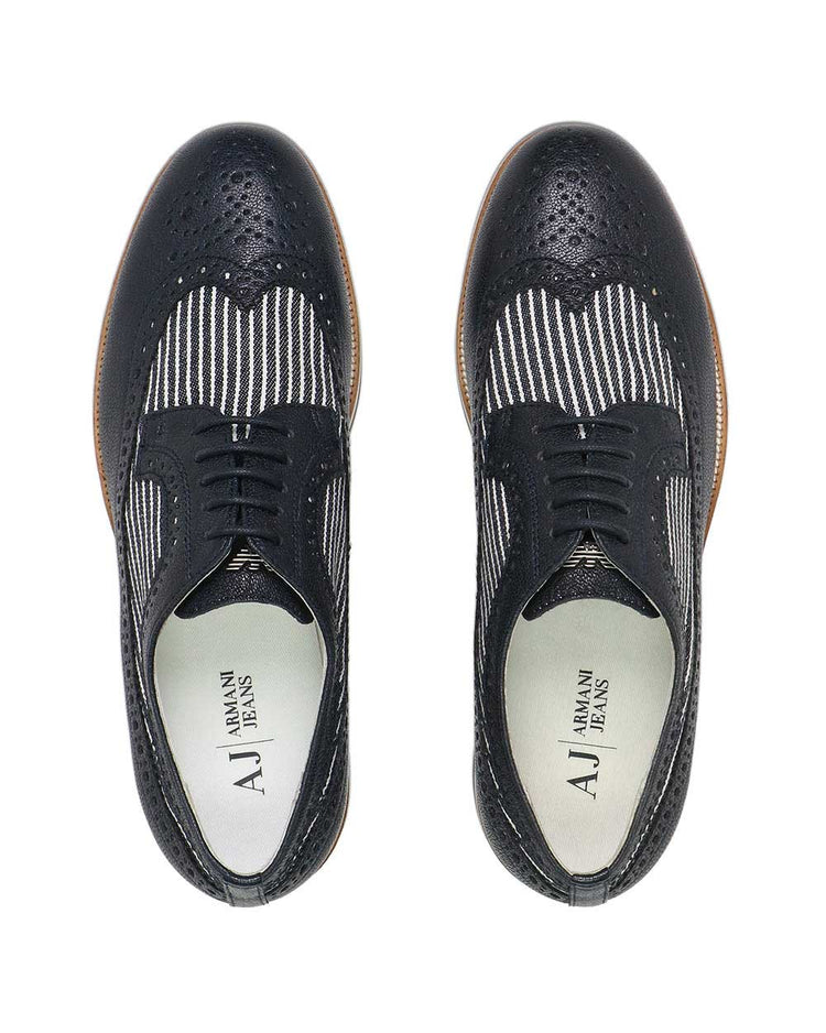 Low-Top Pointed Oxford Shoes
