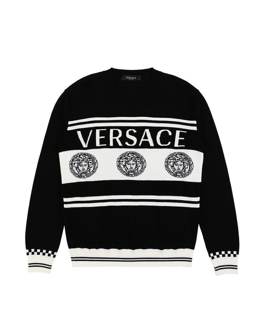 LOGO Intarsia Wool Sweater