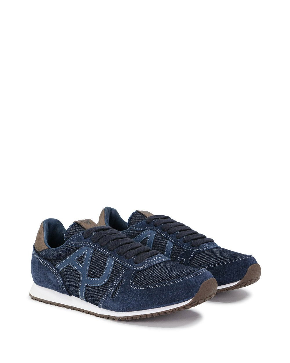 AJ Logo Denim Sneakers - ISSI Outlet