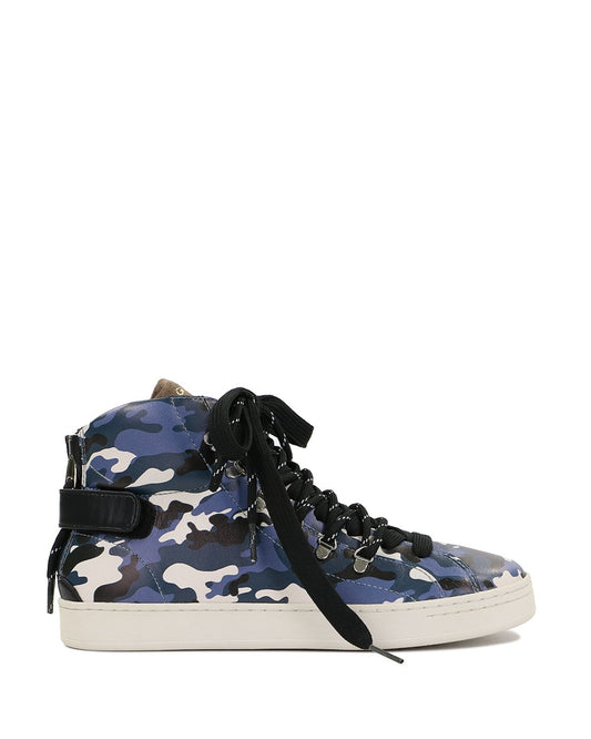 High-Top Camouflage Print Sneakers - ISSI Outlet