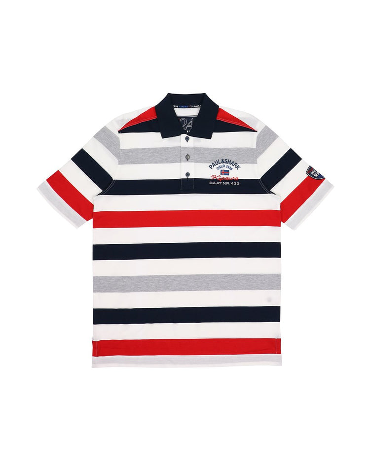 Stripe Cotton Polo Shirt - ISSI Outlet
