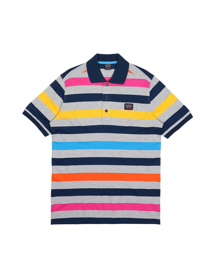 Stripe Cotton Polo Shirt