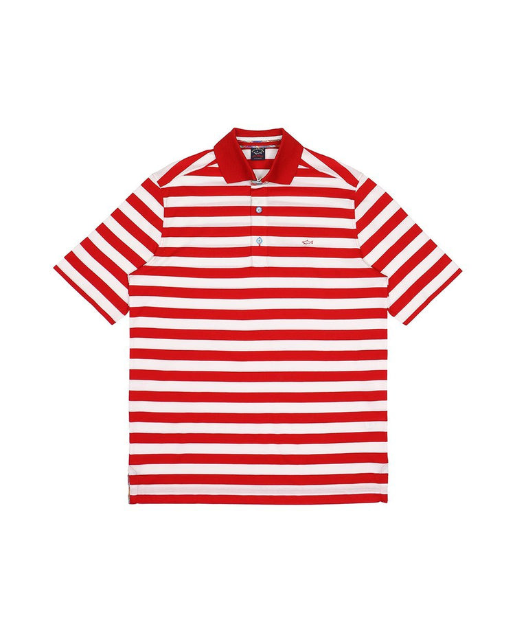 Stripe Cotton Polo Shirt