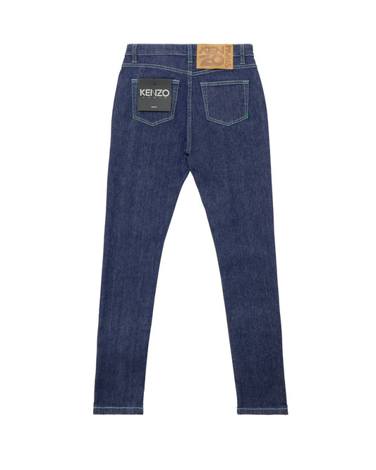 Contrasting Stitching Skinny Jeans - ISSI Outlet