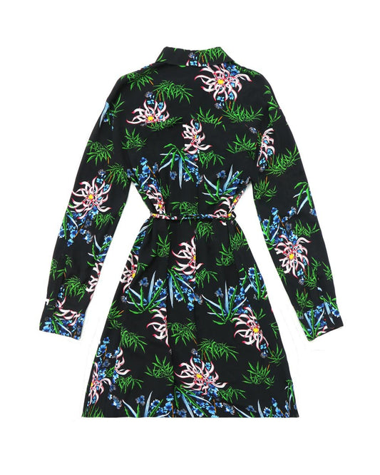 Foliage Print Shirt Dress - ISSI Outlet