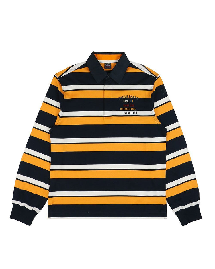 Classic Embroidered Striped Long Sleeve T-Shirt