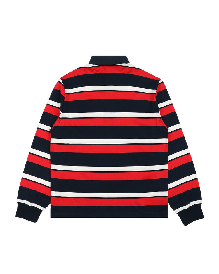 Classic Embroidered Striped Long Sleeve T-Shirt - ISSI Outlet