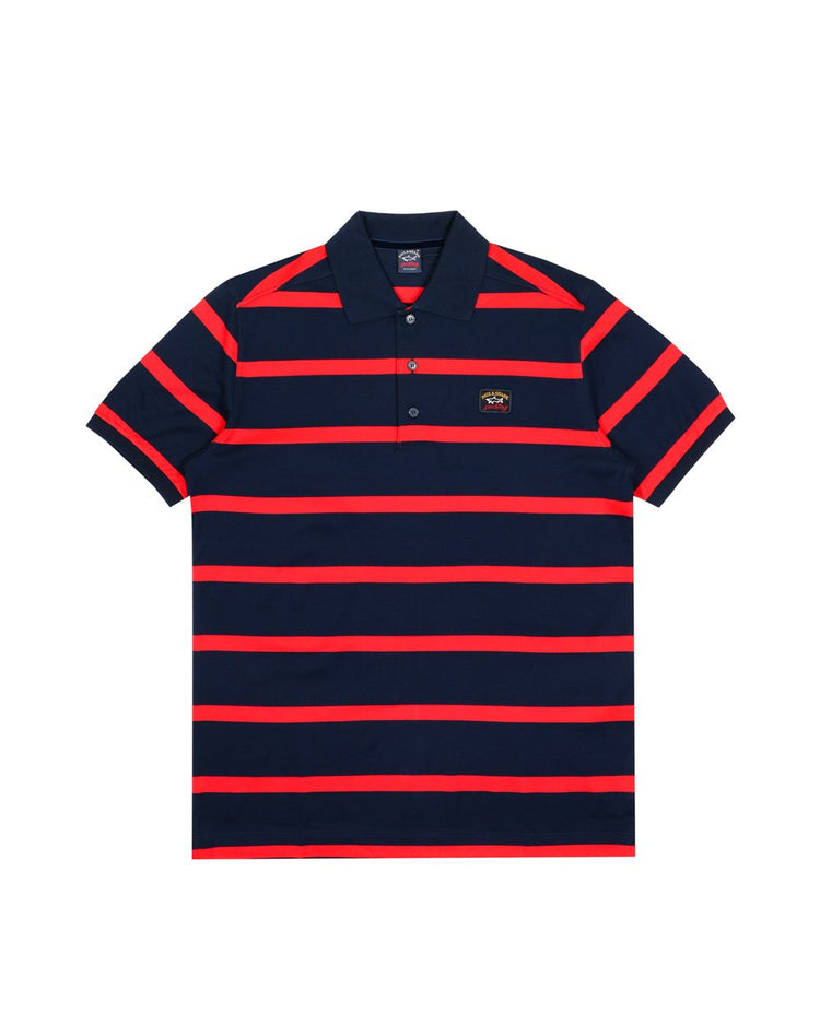 Stripe Cotton Polo Shirt - ISSI Outlet