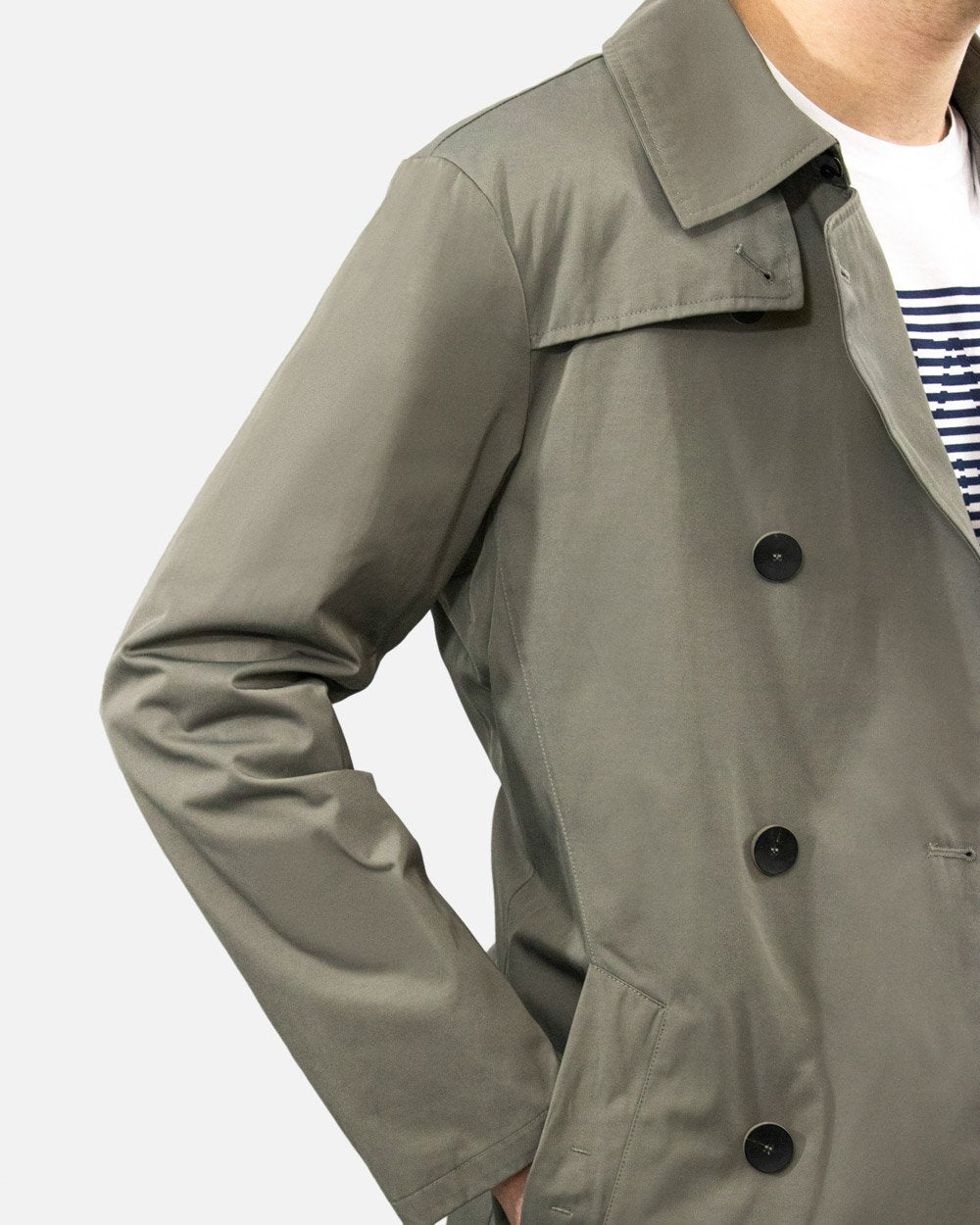 Cotton Fiber Trench Coat - ISSI Outlet