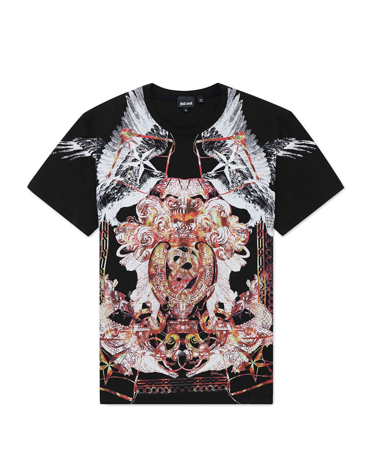 Printed Round Neck Short Sleeves T-Shirt - ISSI Outlet