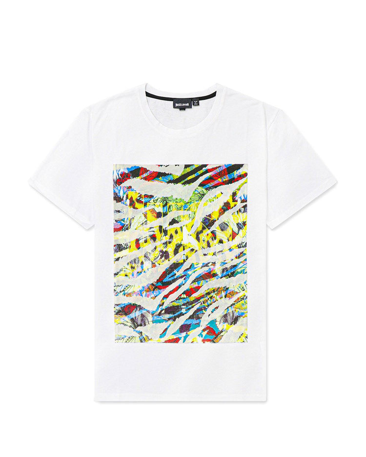 Printed Round Neck Short Sleeves T-Shirt - ISSI Outlet