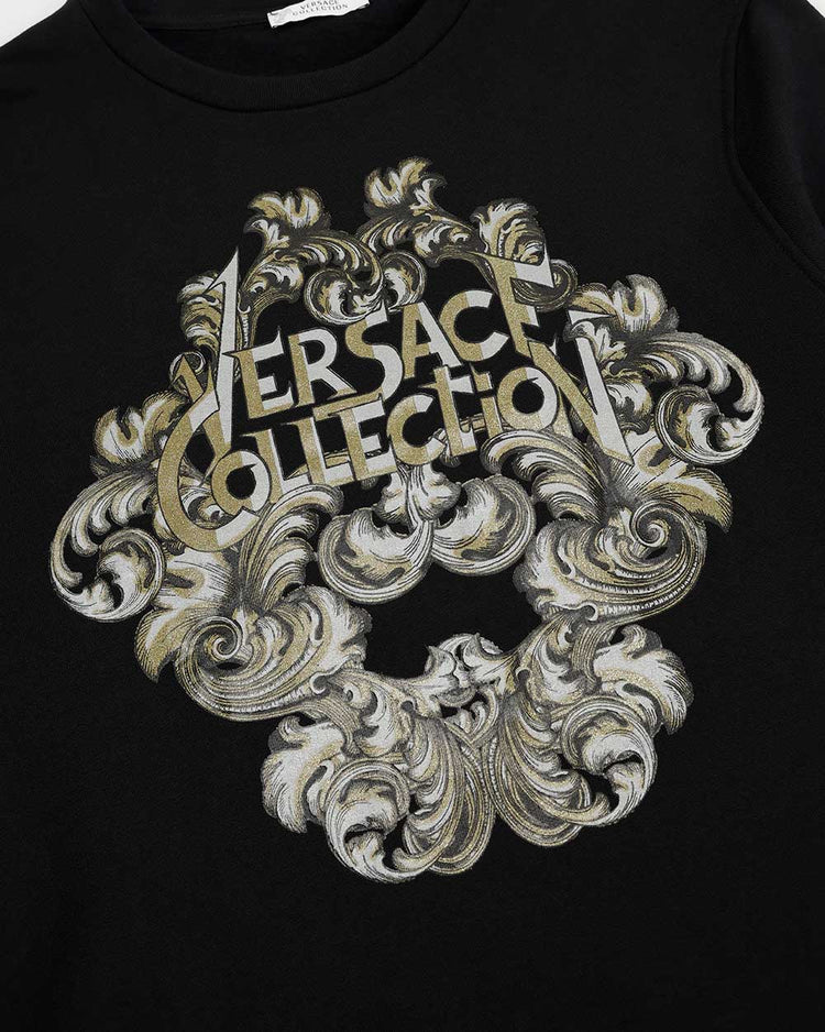 Printed Round Neck Long-Sleeves Sweatshirt