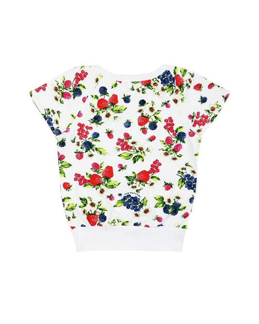 Printed Round Neck Short-Sleeves T-Shirt