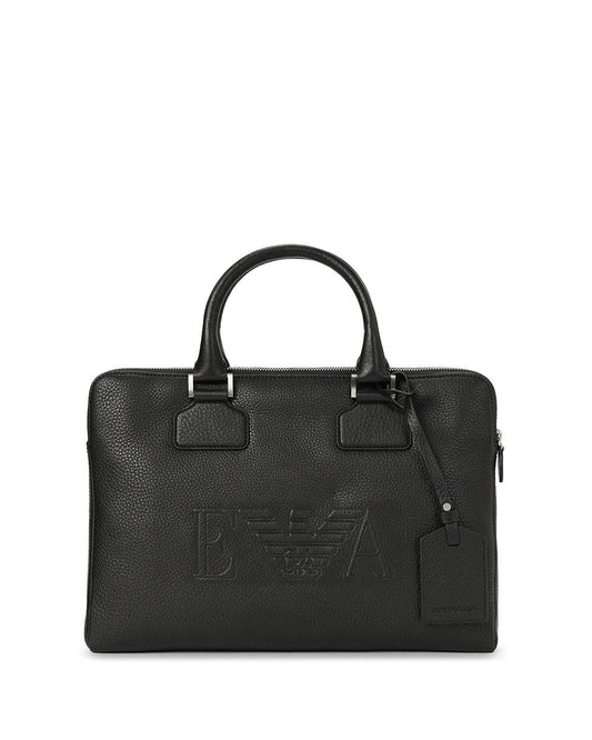 LOGO Leather Briefcase
