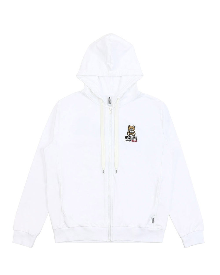 Embroidered Zip-up Hooded Jacket